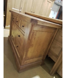 COMMODE 3 TIROIRS CHENE MASSIF EN L’ETAT 