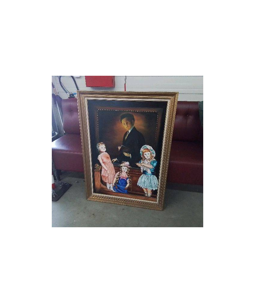 PEINTURE SUR TOILE POUPEES 