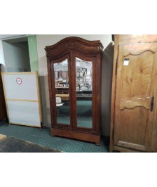 BONNETIÈRE ÉTAGÈRE 2 PORTES AVEC GLACE