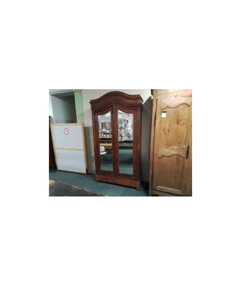 BONNETIÈRE ÉTAGÈRE 2 PORTES AVEC GLACE