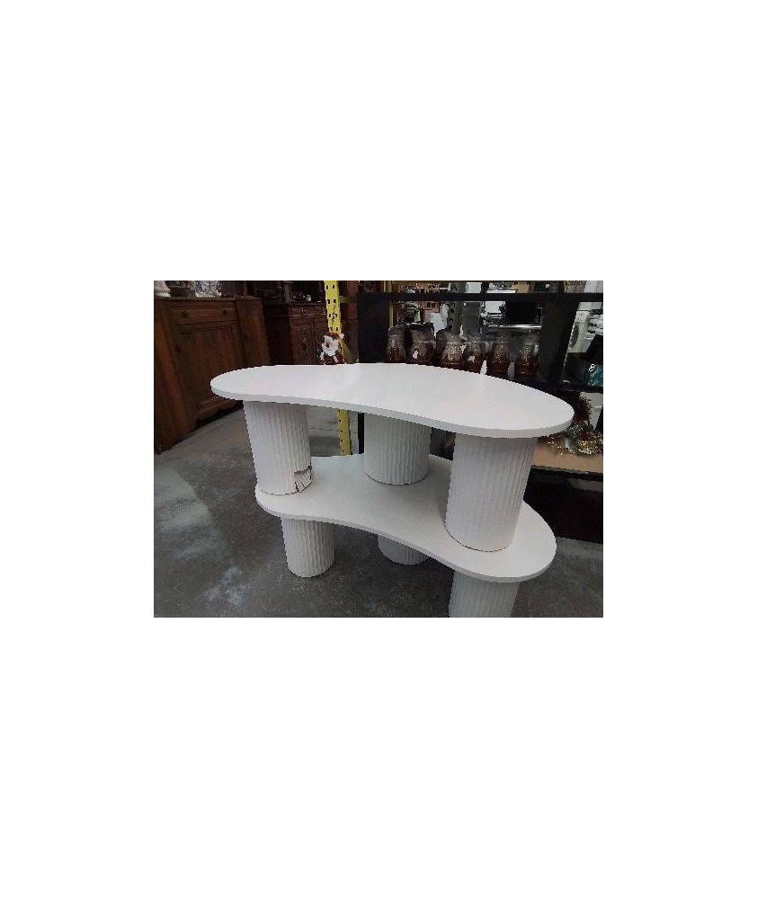 TABLE DE SALON DESIGN CONTEMPORAIN PIED ABIMÉ REF:OVI010495140-A-MM