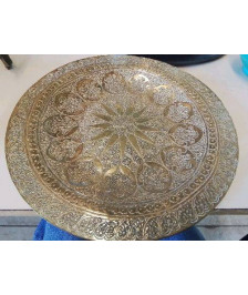 ASSIETTE DECORATIVE EN LAITON