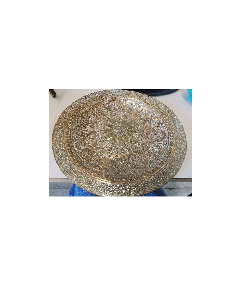 ASSIETTE DECORATIVE EN LAITON