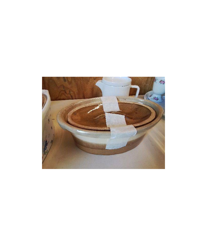 PLAT A TERRINE EN GRÈS 