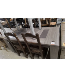 TABLE GRIS TAUPE 1M80