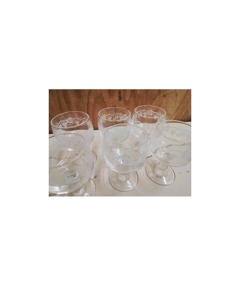 LOT DE 6 VERRES A LIQUEUR 