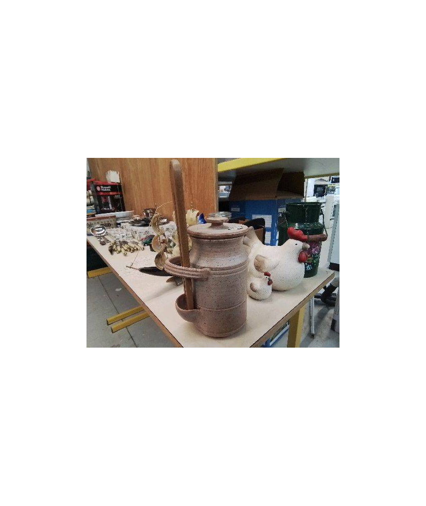 POT A CORNICHON EN GRÈS 