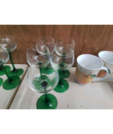 LOT DE 5 VERRES À VIN BLANC D’ALSACE 