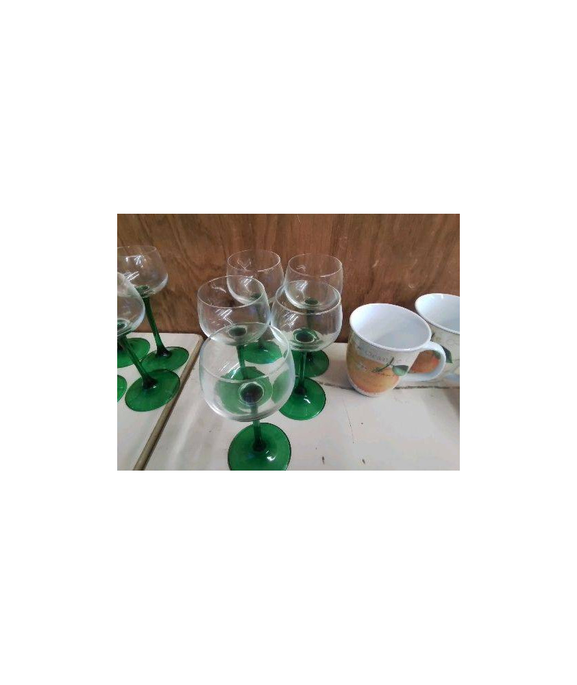 LOT DE 5 VERRES À VIN BLANC D’ALSACE 