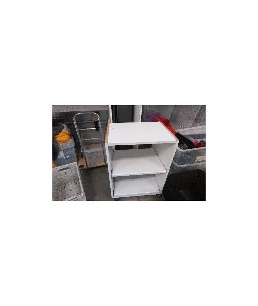 MEUBLE INFORMATIQUE A ROULETTES 