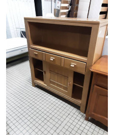 MEUBLE 3 TIROIRS ET 2 PORTES COULISSANTE