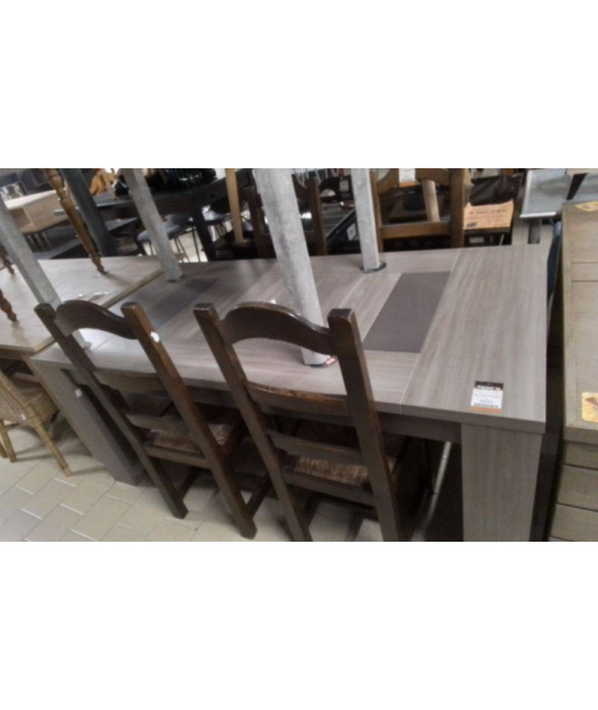 TABLE GRIS TAUPE 1M80