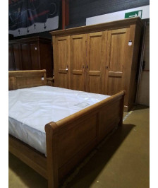 ARMOIRE 4 PORTES CHENE FULL MASSIF 