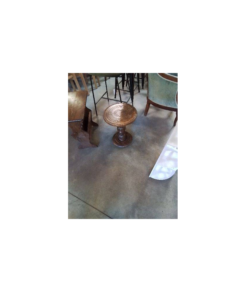 PORTE PLANTE ROND  BOIS COLONNE TOURNÉ 