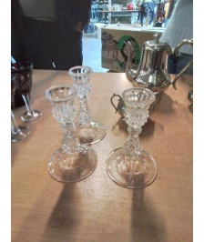 BOUGEOIR CRISTAL TAILLÉ 