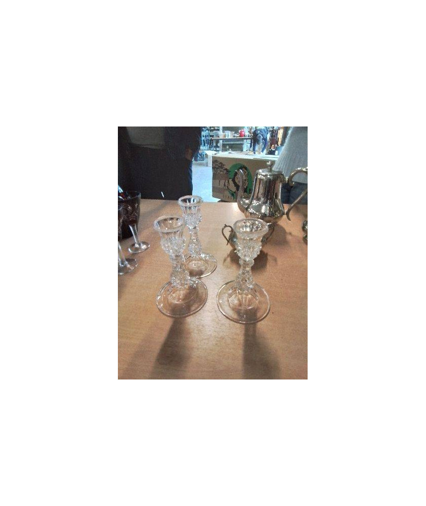 BOUGEOIR CRISTAL TAILLÉ 