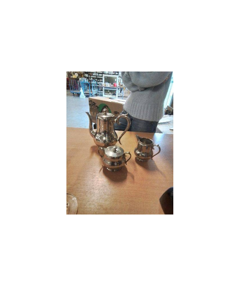 SERVICE A CAFE 3 PIECES PR PATENT MILIEU XXE ACIER INOX