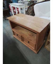 MEUBLE TV PIN 1 NICHE 2 TIROIRS 