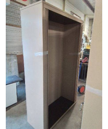 ARMOIRE MÉTAL CRÈME 2 PORTES COULISSANTES 