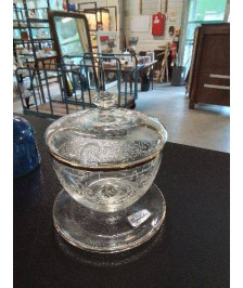 SUCRIER GRAVE ET DORÉ CRYSTALEX BOHEMIA