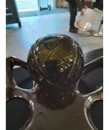 BOULE VERRE SOUFFLÉ TEINTÉ VERT