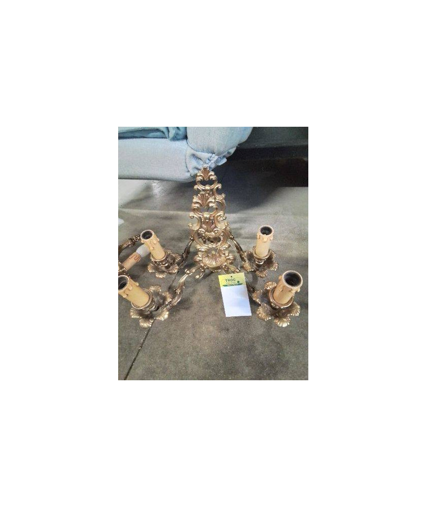 PAIRE D’APPLIQUES 2 FEUX BRONZE DORÉ STYLE RÉGENCE 