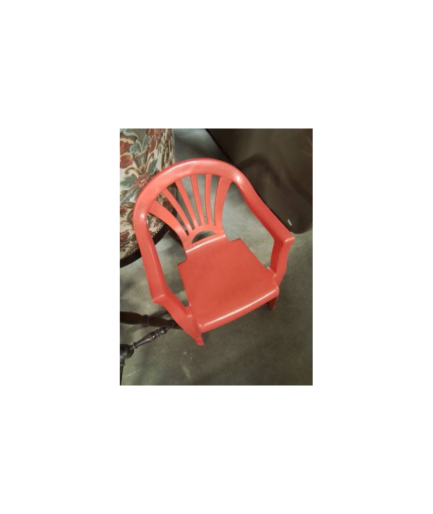 FAUTEUIL ENFANT DE JARDIN RÉSINE ROUGE