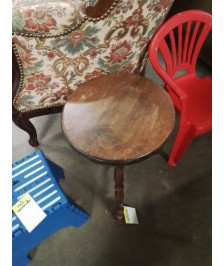 PORTE PLANTE ROND BOIS A ENTRETOISE TRIPODE 