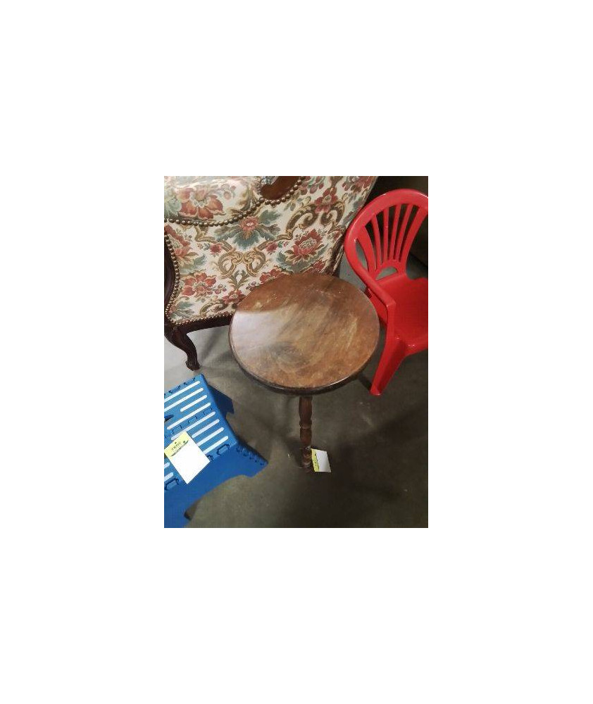 PORTE PLANTE ROND BOIS A ENTRETOISE TRIPODE 