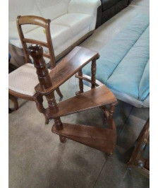 PORTE PLANTE 3 MARCHES BOIS A COLONNES 