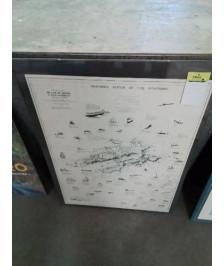 GRAVURE NAUFRAGE AUTOUR DE L\'ÎLE D’OUESSANT PAR POL ROUSSEAU