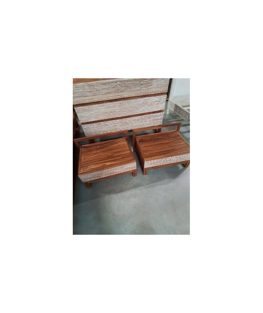 PAIRE DE CHEVETS TECK 1 TIROIR 