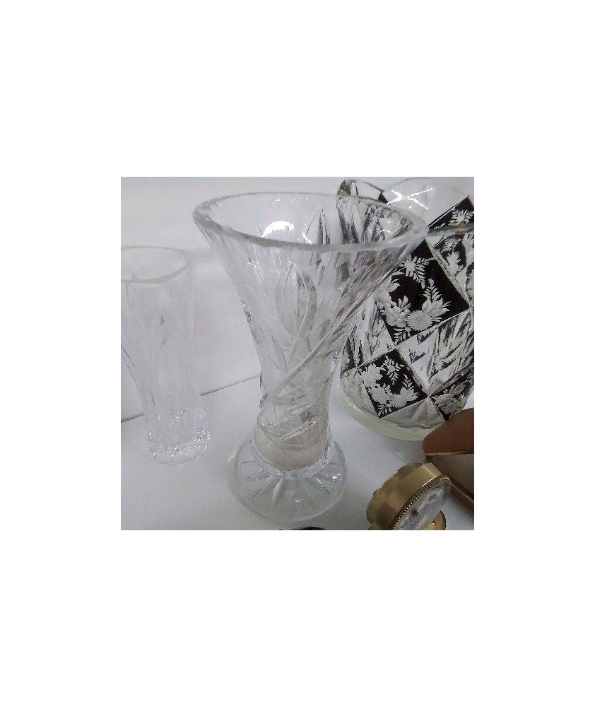 VASE CRISTAL TAILLÉ 