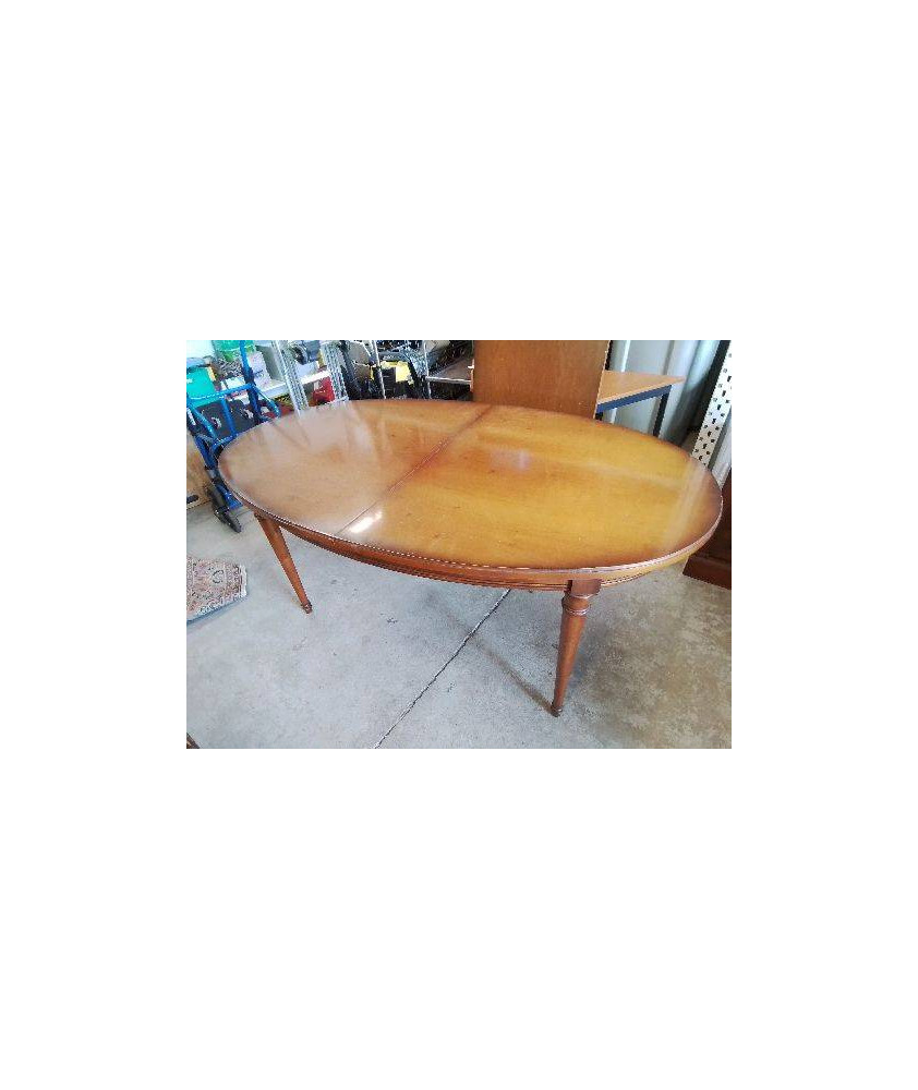 TABLE OVALE EN MERISIER 
