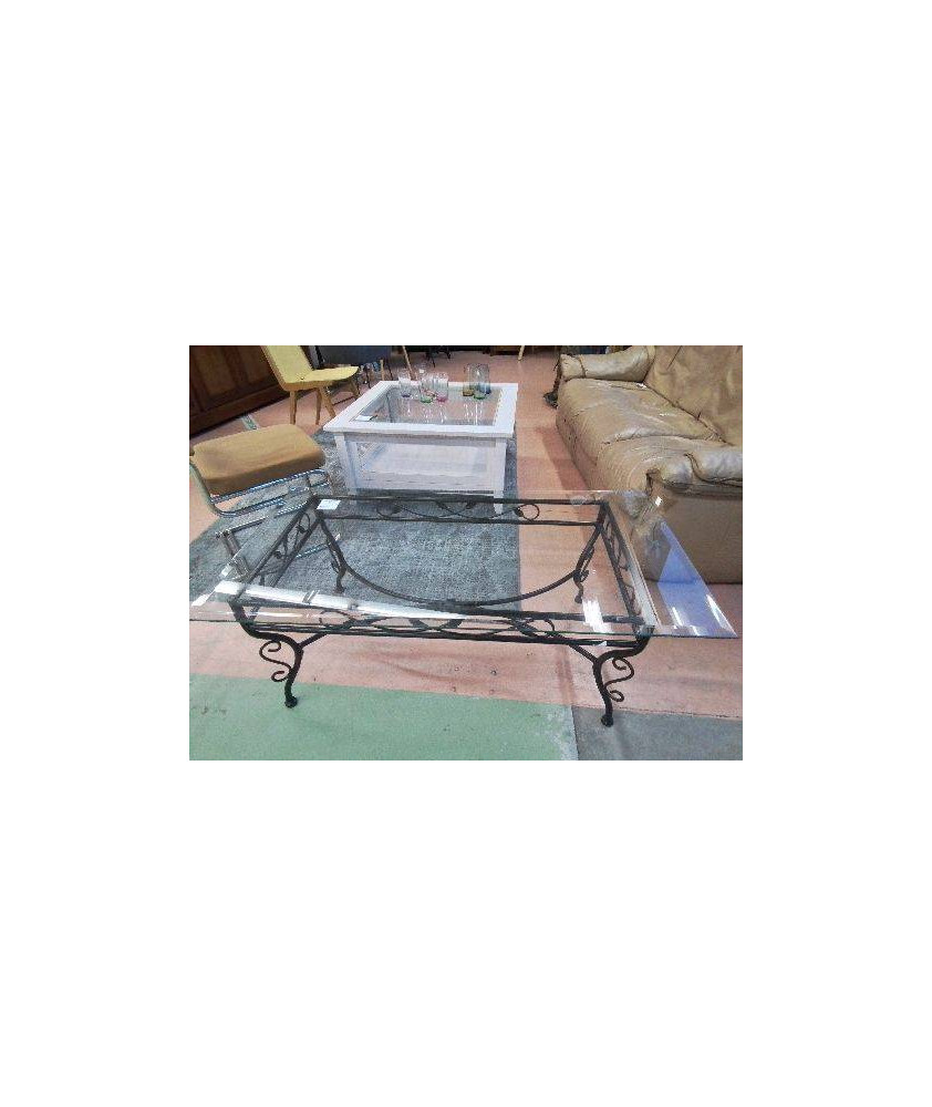 TABLE DE SALON EN FER FORGE 