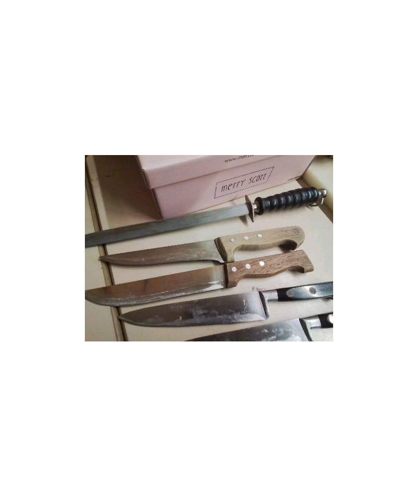 COUTEAU ANCIEN MANCHE BOIS