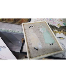 DECO PEINTURE SUR SOIE \' LES AMIES \'