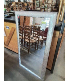 MIROIR RECTANGULAIRE BOIS ARGENTÉ 