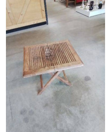 TABLE BASSE PLIANTE DE JARDIN TECK 