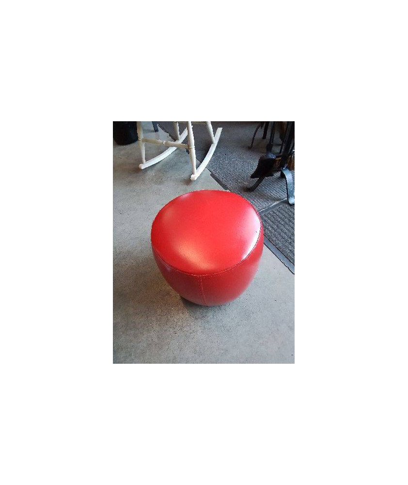 TABOURET PU ROUGE 