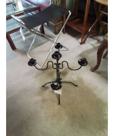 CHANDELIER FER FORGÉ 5 FEUX