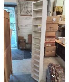 BIBLIOTHEQUE BOIS BLANC 13 TABLETTES