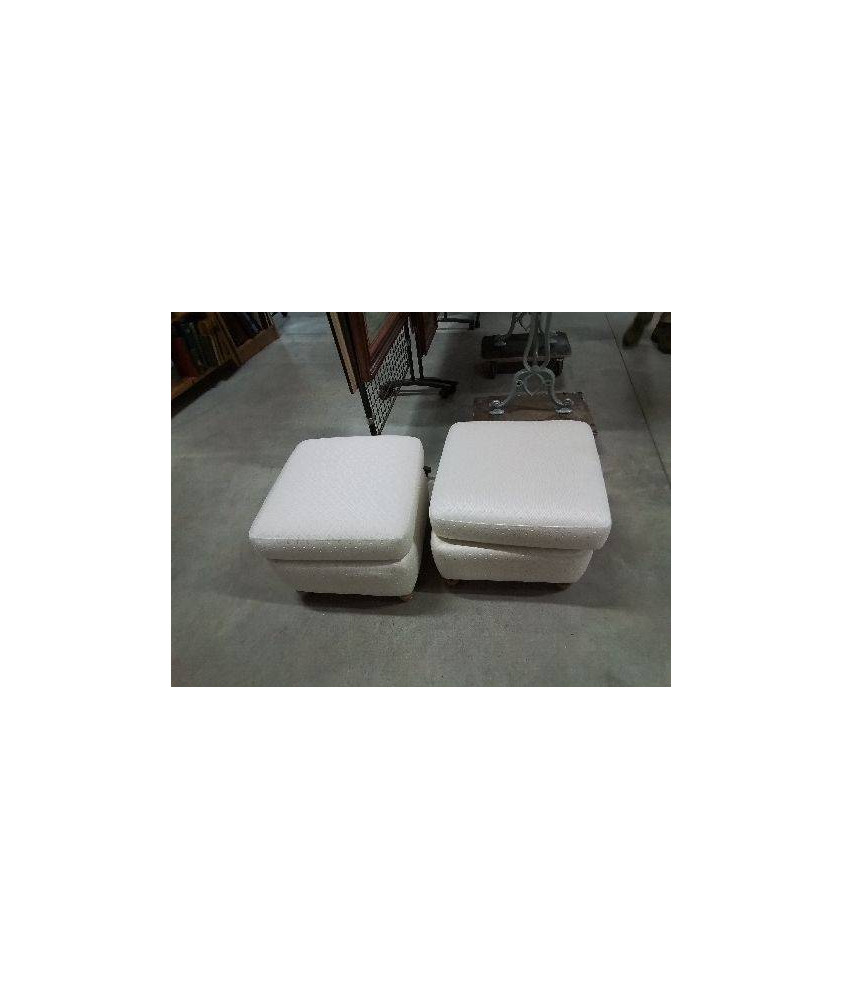 REPOSE PIEDS BUROV TISSU ECRU