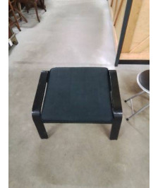 REPOSE PIED BOIS TISSU NOIR 