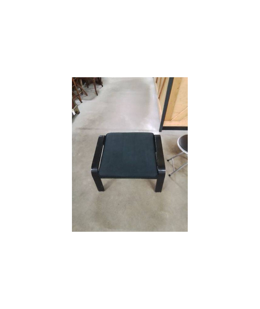 REPOSE PIED BOIS TISSU NOIR 