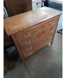 COMMODE PIN 4 TIROIRS ANNÉES 50