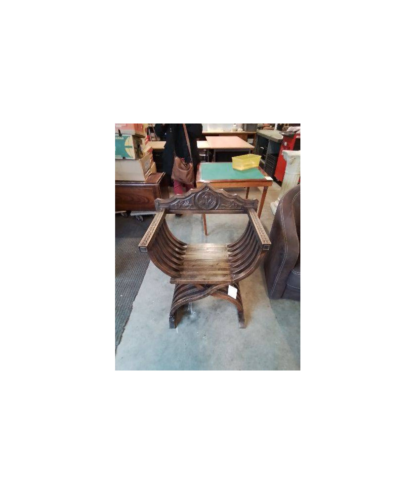 FAUTEUIL CURULE BOIS