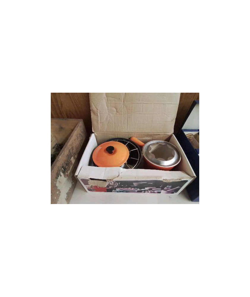 SERVICE A FONDUE VINTAGE LE CREUSET