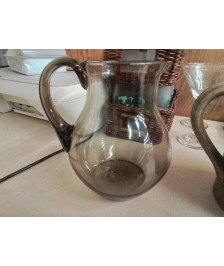 CARAFE EN VERRE FUMÉ NOIRE