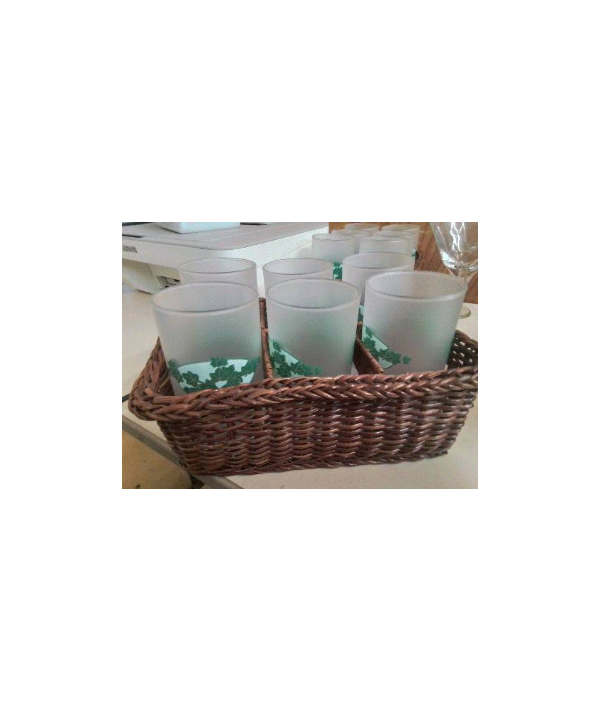 LOT DE 6 VERRES A JUS DE FRUIT 